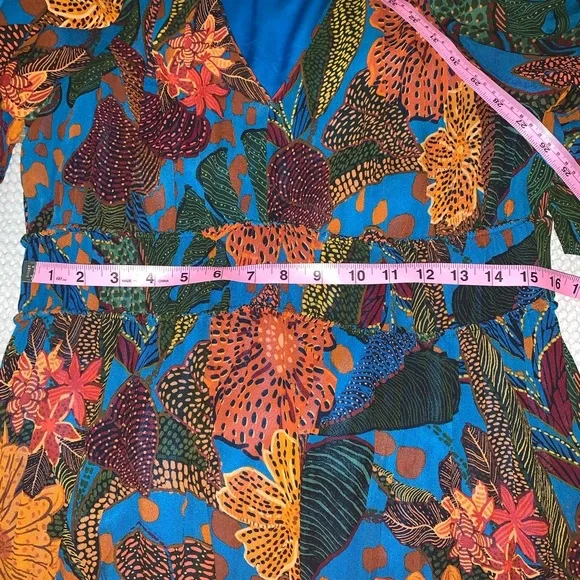 FARM RIO Puff Sleeve Maxi Dress - Picture 6 of 7